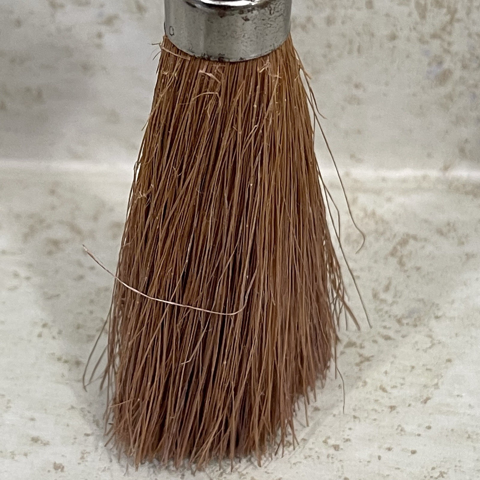 Vintage Porcelain Lady Crumb Half Doll Brush Whisk Broom 5” REPAIRED READ