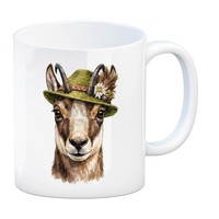 GäMse Mit AlpenläNdischem Trachtenhut Kaffeebecher