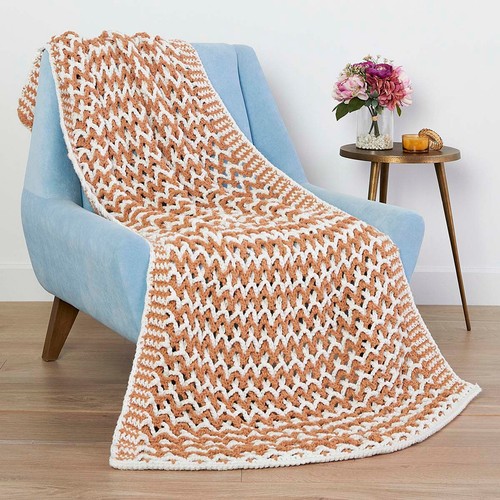 Bernat® Lattice Crochet Blanket Crochet Kit - 第 2/3 張圖片