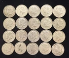 1966-1969 kennedy half dollars 40% silver 20 Coin Lot