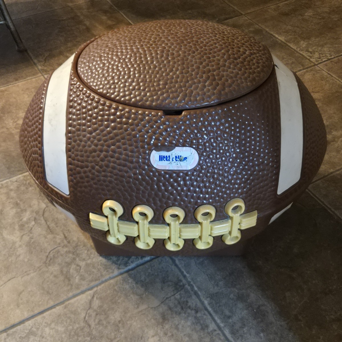Vintage Little Tikes Football Toy Box Chest Tailgating Cooler