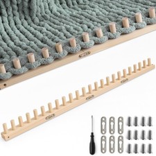 47.2 Inch Chunky Blanket Yarn Loom Adjustable Size Knitting Kit Yarn Craft