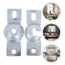  2 Sets Curtain Track Installation Brace Roller Shade Mounting Brackets