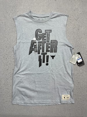 Under Armour Project Rock Sleeveless Tshirt  Get After It! NWT