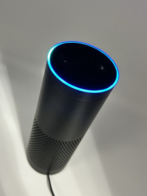 Amazon Echo 1st Generation SK705DI Black Bluetooth Alexa-Enabled Smart Speaker