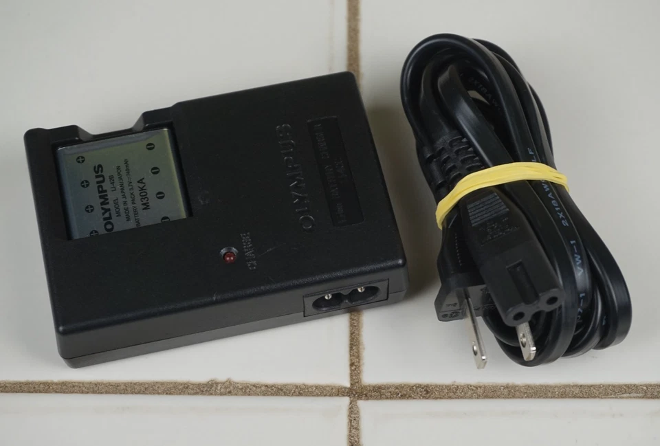 Cargador de batería genuino para cámara Olympus LI-40C y batería de iones de litio LI-42B probado envío gratuito Foto 4 de 4