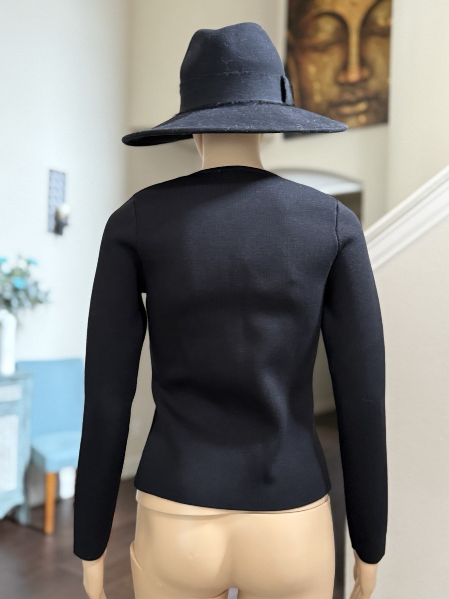 Zara Black Asymmetric Knit Cardigan Size: S 4192/124 NWT | eBay