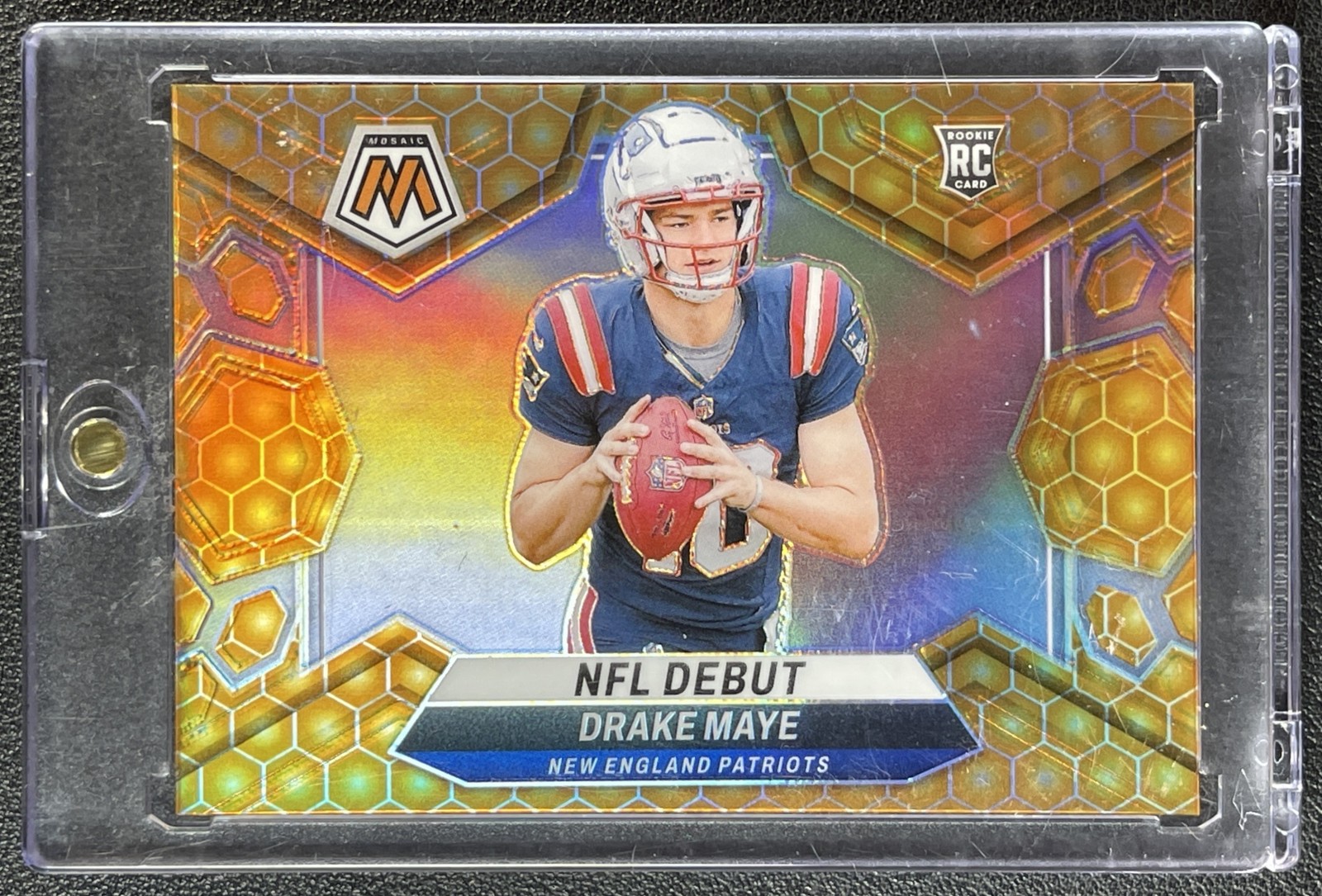 DRAKE MAYE 2024 PANINI MOSAIC #273 ROOKIE HONEYCOMB PRIZM RC NFL DEBUT PATRIOTS