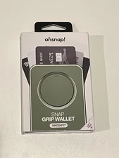 OhSnap Snap Magnetic MagSafe Phone Grip RFID Card Wallet - Crocodile Green