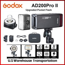 Godox AD200Pro II 200W Pocket Flash  Wireless Trigger  Bi-Color Black