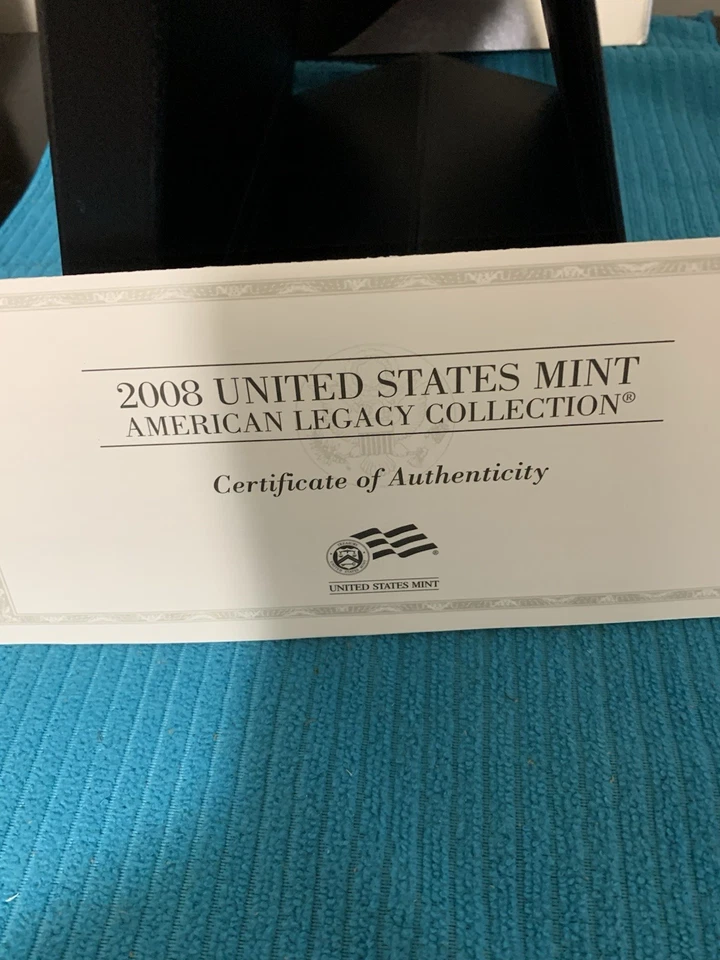2008 US MINT AMERICAN LEGACY SET. 15 PROOF Coins in Display Case w/COA in OGP 💎 - Image 4 of 4