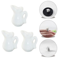  3 Pcs Mini Terracotta Pots Small Tableware House Ornament Miniatures