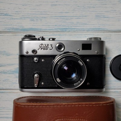 FED-3、induster-61 FED 3 Vintage Camera Soviet Union Lens: Industar-61 L/D (2.8/53mm