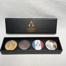ASSASSIN'S CREED UNITY complete collectible set of 4 pins in original box NEW