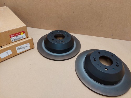 Kia Sorento Brake Disc Set Rear 2012-2018 584112P000 Santa Fe CM DM Genuine NEW - Picture 12 of 13