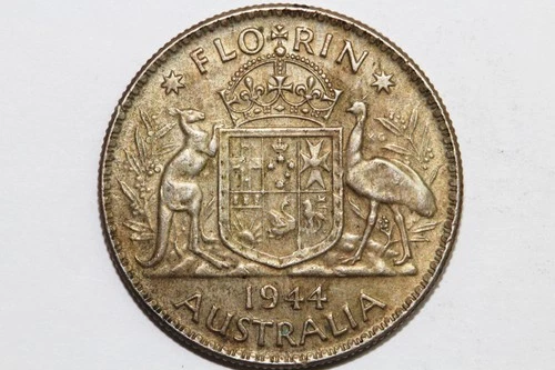 1944 Australia Florin — photo from the most recent tracked eBay sale