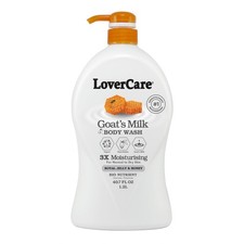 Lovercare Goat's Milk Moisturizing Body Wash 40.7 Fl Oz Pack of 1 , white