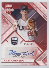2018 Panini Elite Extra Edition Red 99/100 Riley Cornelio #18U-RC Auto n1u