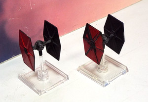 Star Wars X-Wing Miniatures Game TIE Fighter Set (3D-Printed, Painted)