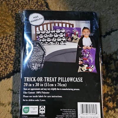 Jay Franco Nightmare Before Christmas Jack Skellington Pillowcase 20x30in