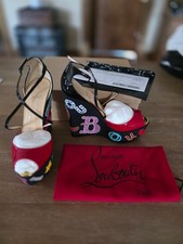 Christian Louboutin Loubi Zeppa 20th Anniversary Letter Platform Wedges 38.5