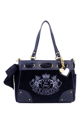 Juicy Couture HERITAGE CORE TOTE BAG Black Liquorice - Brand New