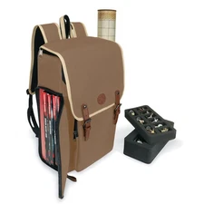 ENHANCE Designer Edition DnD Backpack - Stylish RPG Travel Bag (Tan)