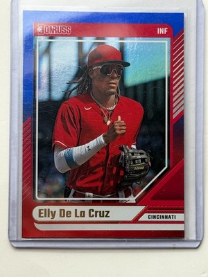 2024 Panini Donruss - Elly De La Cruz #18 Red & Blue (RC)