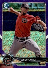 2018 Bowman Chrome Jon Duplantier Prospects Purple Shimmer Refractor #/655
