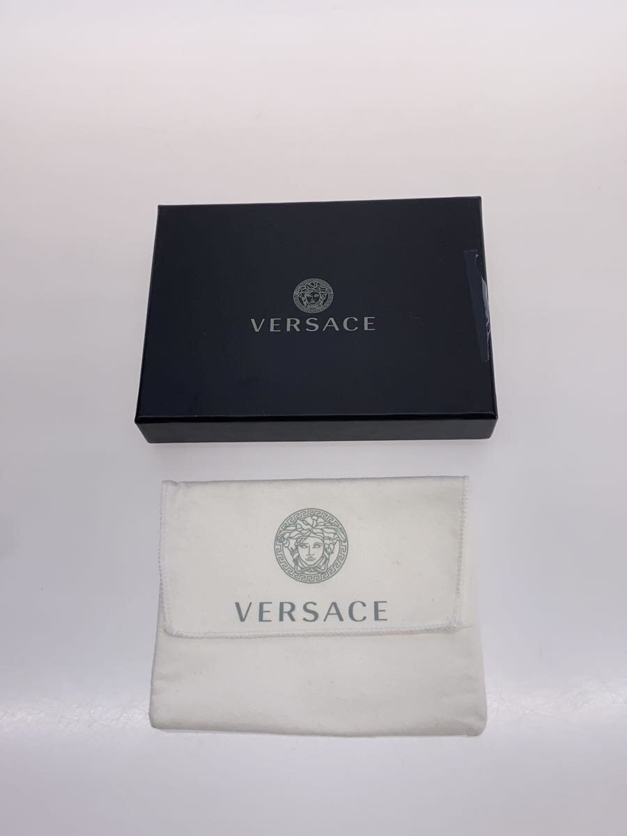 VERSACE Medusa card case in leather, navy thumbnail 5