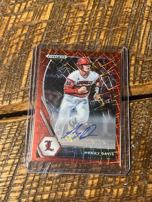 2021 Panini Prizm Draft Baseball Henry Davis Red Velocity Prizm Auto SSP RC