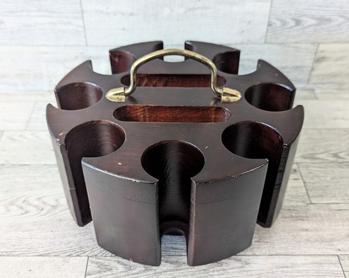 Restoration Hardware Classic Cherry Wood Poker Chip Caddy ONLY 
