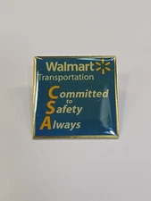 Wal-Mart Lapel Pin Transportation CSA Committed To Safety Always 