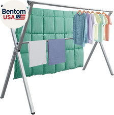 Clothes Drying Rack Folding Indoor Outdoor, Foldable Portable Laundry Drying Rac