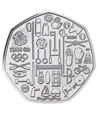 2021 Tokyo Olympic Team GB BU 50p Fifty Pence Coin Brilliant Uncirculated