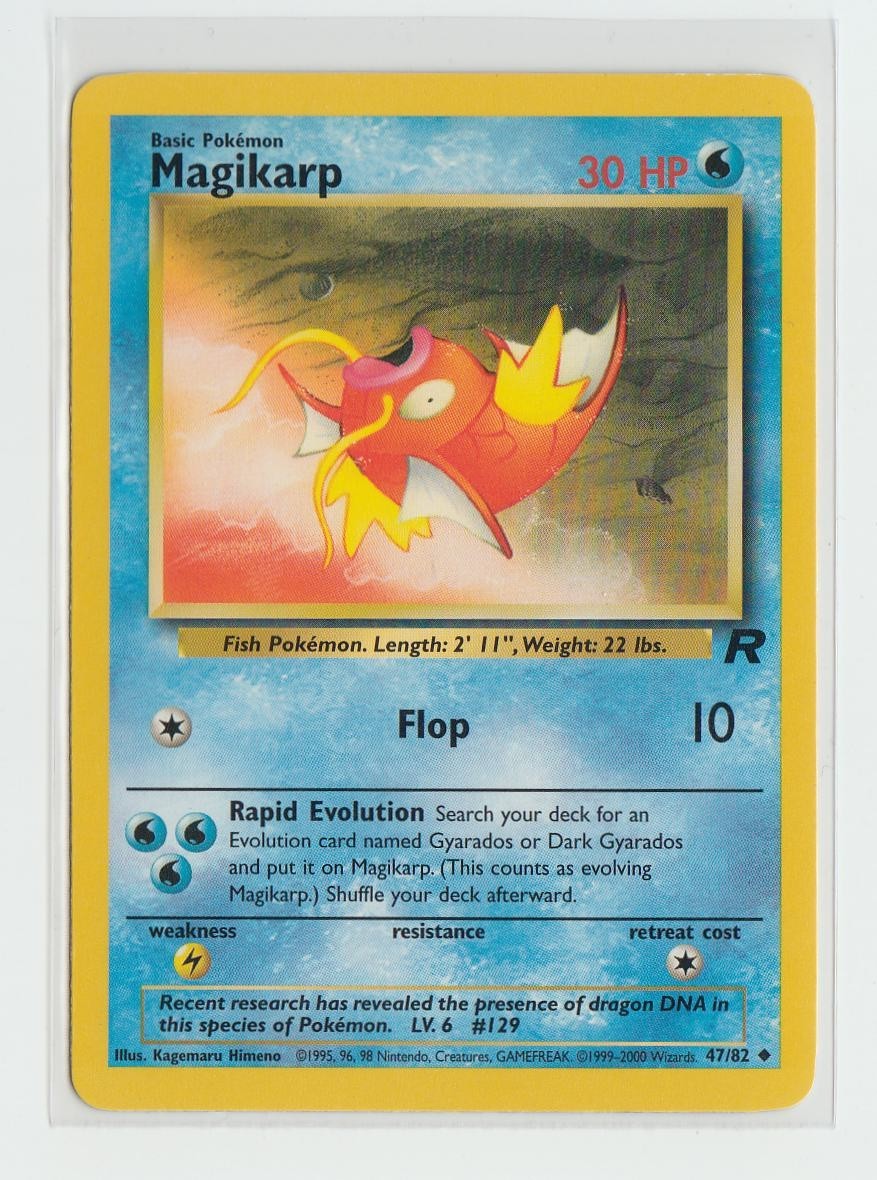 Pokemon Card -Magikarp Team Rocket 47/82 