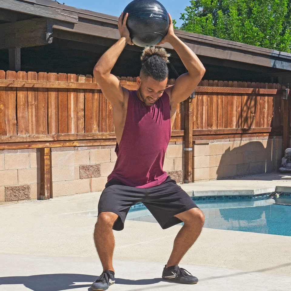 Balones medicinales Slam 5, 10, 15, 20, 25, 30, 50 libras lisos y con textura de pisada Gr... Foto 2 de 4