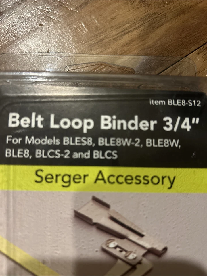 Baby Lock Serger Belt Loop Binder 3/4" BLE8-S12 - New - Image 2 of 3