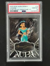 2025 Kakawow Aura Disney Aura Black Signature Auto 1/1 Jasmine HIT PSA 10 -II