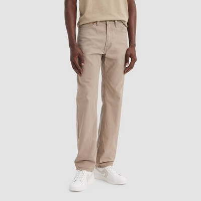 Levi's Men's 505 Straight Jeans - Tan 32x30: Cotton Denim, Mid Rise,