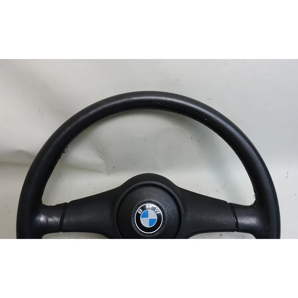 Volante esportivo de couro danificado 84-93 BMW E30 3-Series E28 E24 385 mm fabricante de equipamento original - Imagem 4 de 4