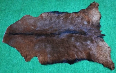 Luxus Ziegenfell Teppich Haar auf Fläche Teppich Größe 32"x22" Tierleder Ziegenfell 3742 - Bild 1 von 3