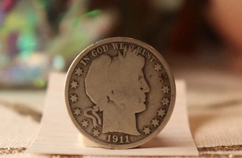 1911 Barber Half Dollar Silver 50C Circulated US Coin