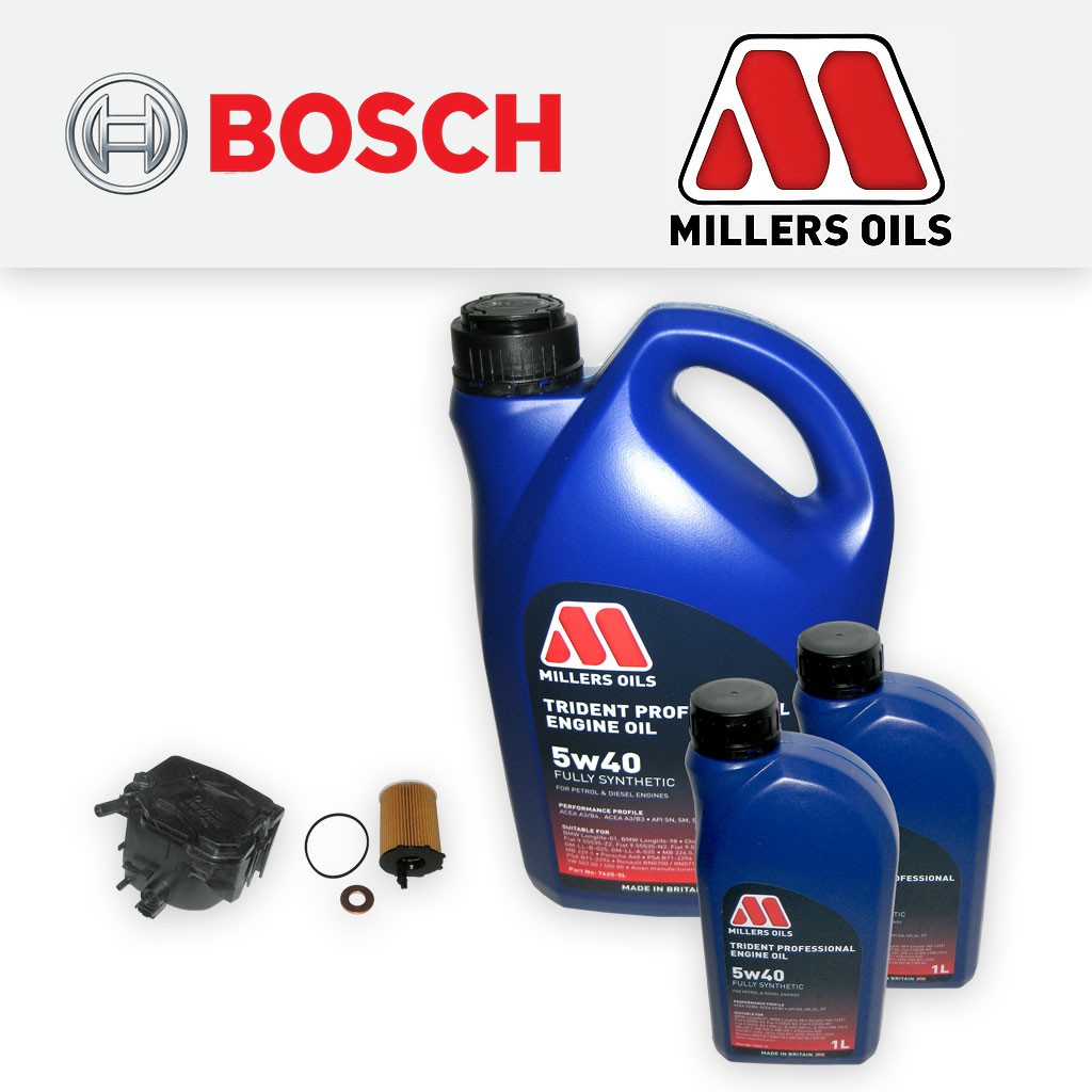 SERVICE KIT FIAT SCUDO (270) 1.6 D MULTIJET 16V OIL FUEL FILTER +OIL (2007-2016)