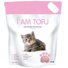 I AM TOFU - Tofu Cat Litter, Natural Flushable, No Dust Extra Clumping Pellet...