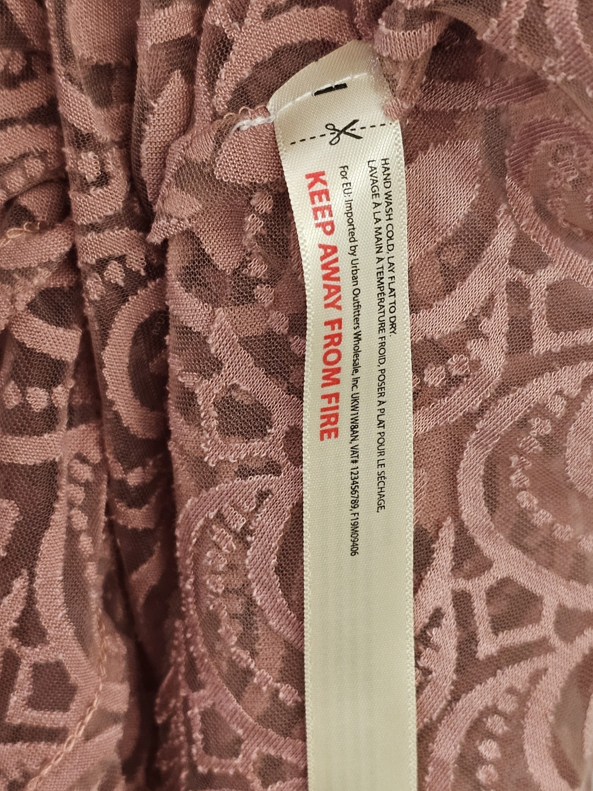 Free People One Adella Rose Pink Slip Crochet Lace Mini Boho Dress S/P