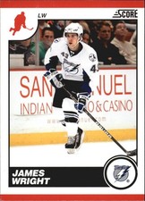 2010-11 Score Glossy #433 James Wright - HKY