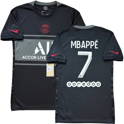 2021/22 PSG Third Jersey #7 Mbappe XS Nike Soccer League-1 version