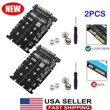 2PCs M.2 NVME SSD Key M NGFF SATA SSD Key B To U.2 SFF-8639 For Adapter Module