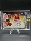 Jaime Jaquez Jr. 3 Color Patch Auto 2025-26 Topps Three /49 Veteran Heat Sealed